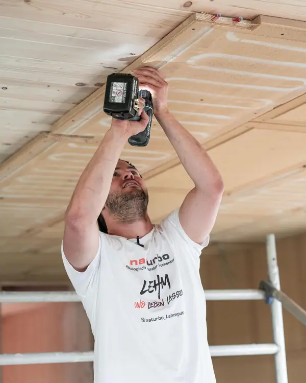 Naturbo Lehmbauplatten Installation